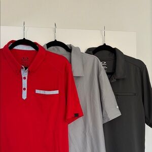 Oakley Red Polo Shirt Casual Style